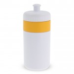 Botella deportiva libre de BPA con detalle a color 500ml color amarillo segunda vista