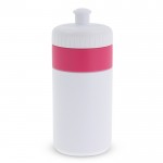 Botella deportiva libre de BPA con detalle a color 500ml color rosa segunda vista