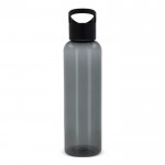 Botella de RPET de colores transparentes con asa geométrica 600ml color negro segunda vista