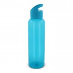 Botella de RPET de colores transparentes con asa geométrica 600ml color turquesa