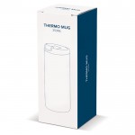 Vasos termo impresos de acero inoxidable en varios colores 350ml color blanco tercera vista