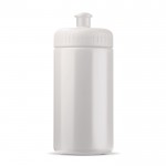 Bidón personalizado de plástico libre de BPA y 100% antigoteo 500ml color blanco