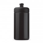 Bidón personalizado de plástico libre de BPA y 100% antigoteo 500ml color negro
