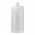 Bidón personalizado de plástico libre de BPA y 100% antigoteo 500ml color transparente