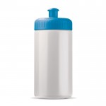 Bidón personalizado de plástico libre de BPA y 100% antigoteo 500ml color azul claro