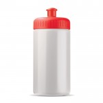 Bidón personalizado de plástico libre de BPA y 100% antigoteo 500ml color rojo
