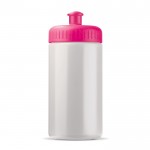 Bidón personalizado de plástico libre de BPA y 100% antigoteo 500ml color rosa