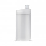 Bidón deportivo de plástico libre de BPA y 100% antigoteo 500ml color transparente