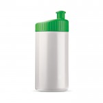 Bidón deportivo de plástico libre de BPA y 100% antigoteo 500ml color verde