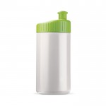 Bidón deportivo de plástico libre de BPA y 100% antigoteo 500ml color verde claro