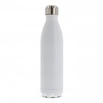 Botella de acero inoxidable de doble pared hermética 750ml color blanco segunda vista
