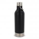 Botella hermética de acero inoxidable con asa de transporte 400ml color negro