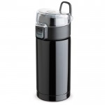 Vaso termo hermético con tapa con botón de seguridad 330ml color negro