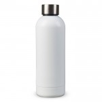 Botella de doble pared de acero inoxidable con acabado mate 500ml color blanco