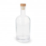 Botella sostenible hecha de vidrio, con tapa de FSC 750ml color transparente
