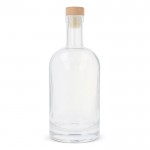Botella sostenible hecha de vidrio, con tapa de FSC 750ml color transparente segunda vista
