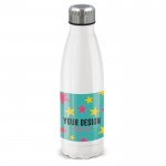 Botella para sublimación con indicador de temperatura 500ml color blanco