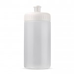 Bidón deportivo de bioplástico y libre de BPA hecho en EU 500ml color blanco transparente