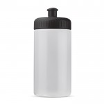 Bidón deportivo de bioplástico y libre de BPA hecho en EU 500ml color negro transparente