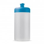 Bidón deportivo de bioplástico y libre de BPA hecho en EU 500ml color azul claro transparente