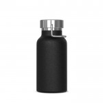 Botella de acero inoxidable con recubrimiento de polvo 350ml color negro