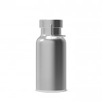 Botella de acero inoxidable con recubrimiento de polvo 350ml color plateado