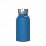 Botella de acero inoxidable con recubrimiento de polvo 350ml color azul claro