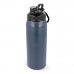 Botella de acero inoxidable con cómoda asa de agarre 800ml color azul oscuro