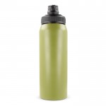 Botella de acero inoxidable con cómoda asa de agarre 800ml color verde oliva segunda vista