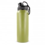 Botella de acero inoxidable con cómoda asa de agarre 800ml color verde oliva tercera vista