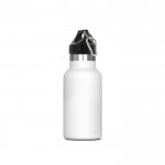 Botella de acero inoxidable y recubrimiento de polvo 350ml color blanco