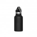 Botella de acero inoxidable y recubrimiento de polvo 350ml color negro