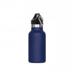 Botella de acero inoxidable y recubrimiento de polvo 350ml color azul oscuro