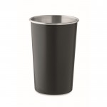 Vaso personalizado reutilizable de acero inoxidable reciclado 300ml color negro