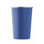Vaso personalizado reutilizable de acero inoxidable reciclado 300ml color azul real segunda vista