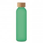Botella de cristal personalizada de color 500ml Crystal Resistant color verde transparente