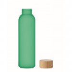 Botella de cristal personalizada de color 500ml Crystal Resistant color verde transparente quinta vista