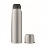 Termos con logo antifugas de acero inoxidable reciclado plateado 500ml color plateado mate sexta vista