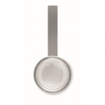 Botella de acero inoxidable con tapa con asa de silicona a juego 650ml color plateado mate septima vista