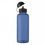 Botella de plástico reciclado color azul real