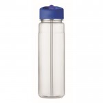 Botella de RPET con boquilla plegable color azul real cuarta vista