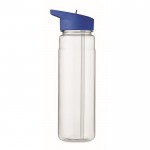 Botella de RPET con boquilla plegable color azul real quinta vista