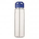 Botella de RPET con boquilla plegable color azul real sexta vista