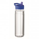 Botella de RPET con boquilla plegable color azul real septima vista