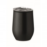 Vaso de acero inoxidable de doble pared con tapa 350ml Colors color negro segunda vista