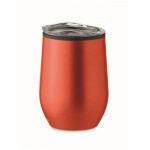 Vaso de acero inoxidable de doble pared con tapa 350ml Colors color rojo segunda vista