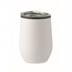 Vaso de acero inoxidable de doble pared con tapa 350ml Colors color blanco segunda vista