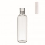 Botella de vidrio de borosilicato con caja color transparente