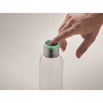 Botella de tritán con aviso de hidratación color transparente vista fotografía cuarta vista