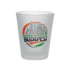 Vaso de chupito con revestimiento para impresión a todo color 44ml color blanco transparente